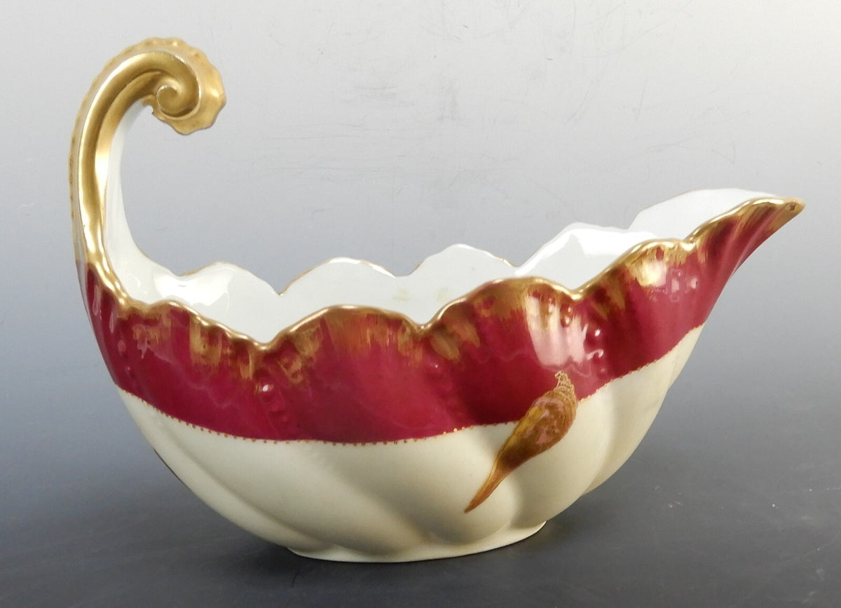 Vintage Limoges Alfred Lanternier AL Anchor 1890s Mark Gravy Bowl NO UNDER-PLATE