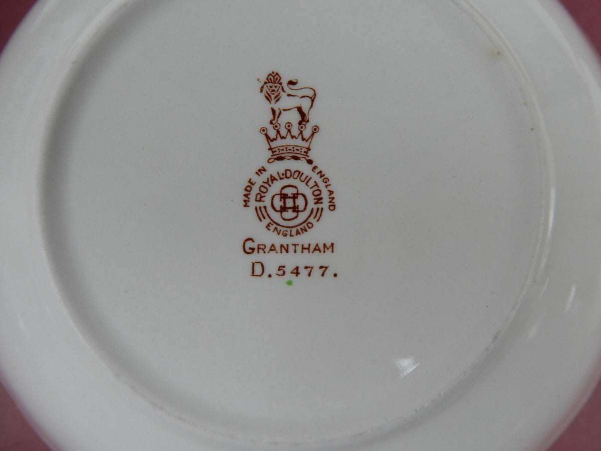 Vintage Royal Doulton England Grantham Dinner,Luncheon,Saucer Plates,Fruit Bowl