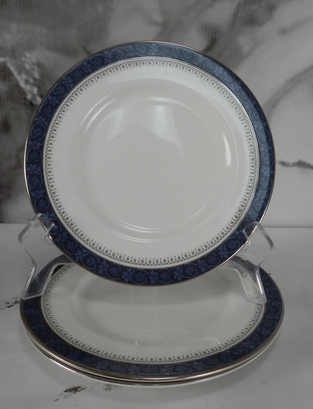 Vintage Royal Doulton Sherbrooke H. 5009 Pattern~Set of 4 Salad 8" Plates