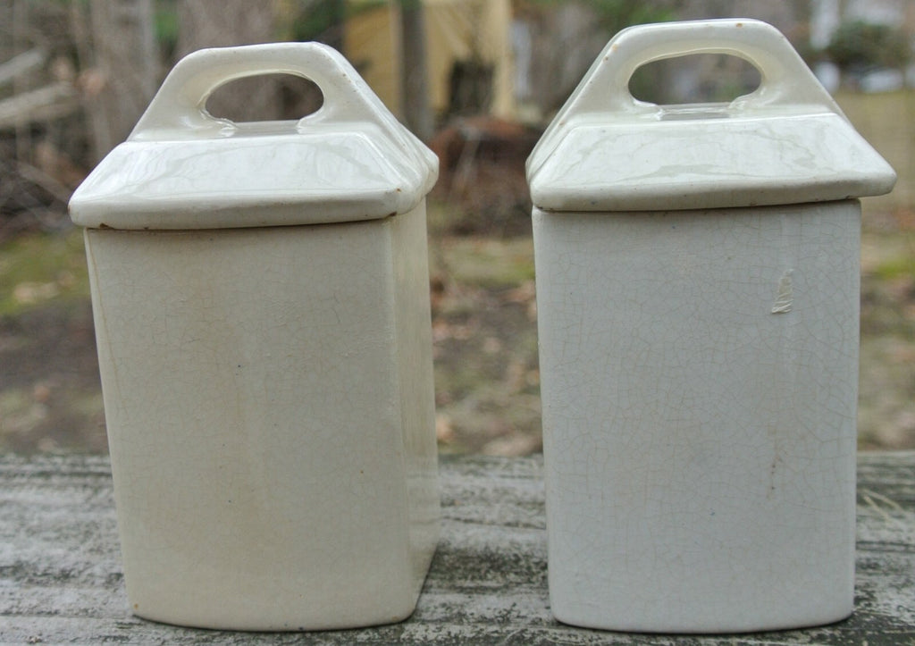 Vintage STAFFEL Spice German Pottery Jar "Ginger" ~"Pepper"