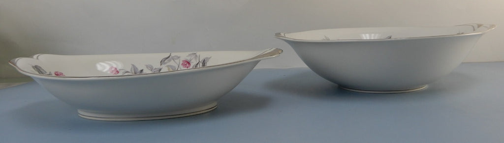 Vintage Meito Norleans China "Princess" One Oval Bowl and One Round Bowl