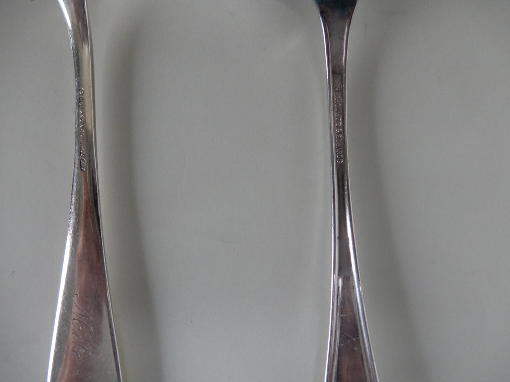 Lot of 4 Silver-Plated Kitchen Flatware Serving Pieces (Various Brands) As Is