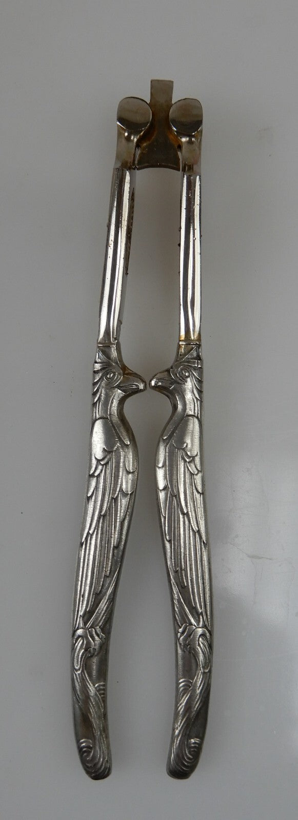 Stoeker Germany Nut Cracker Eagle Handles 1920 Chromed Steel  Old kitchen Tool