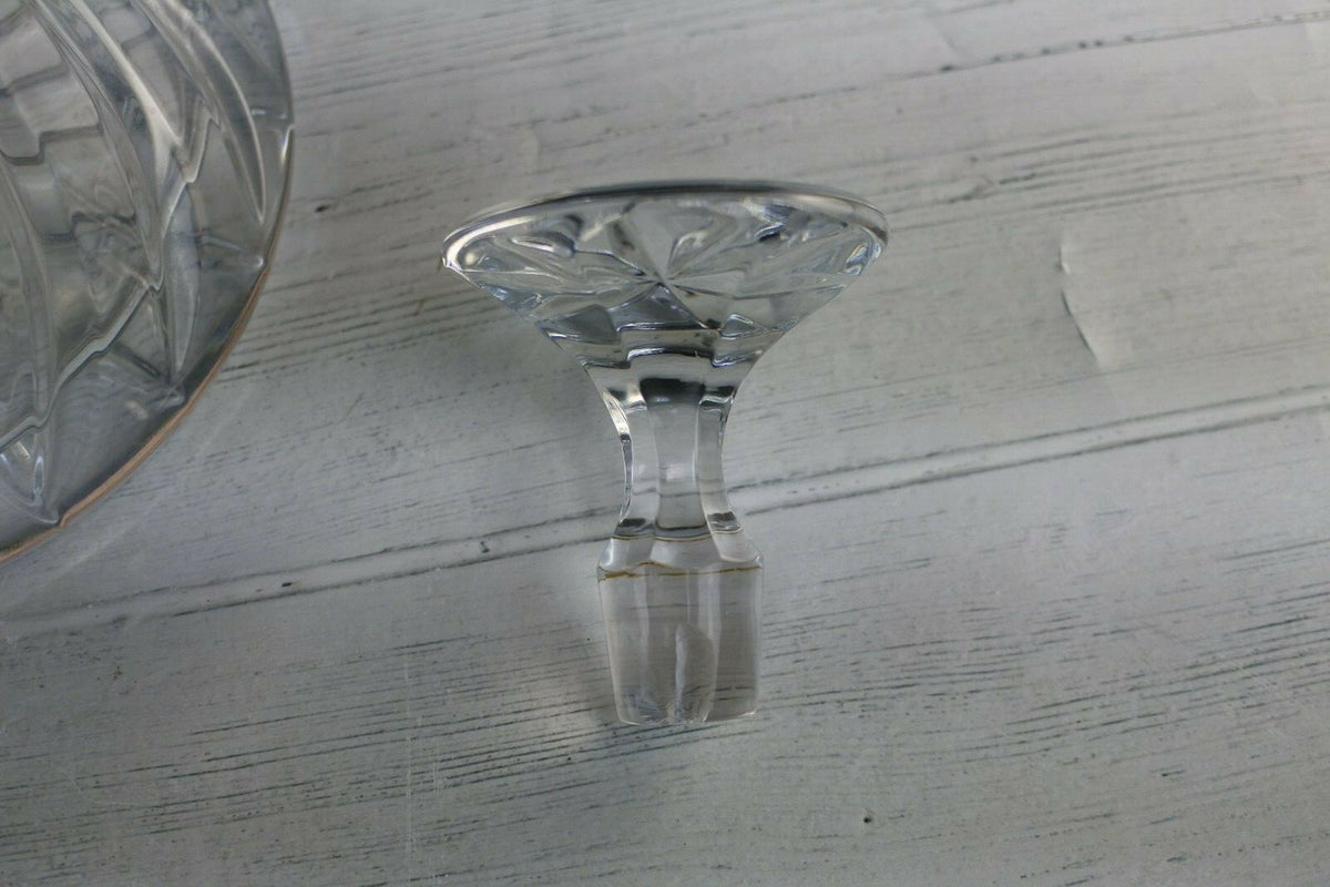 Vintage Large Vintage Crystal Whiskey Decanter