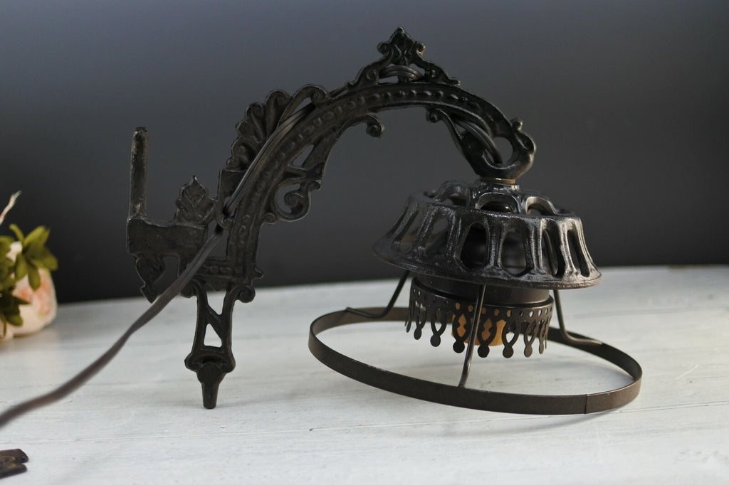 Vintage Indoor Cast Iron Wall Mount Light Fixture *Sold As Is*
