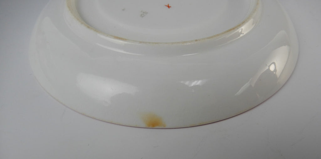 Antique Royal Worcester Floral Small English Cup and Saucer