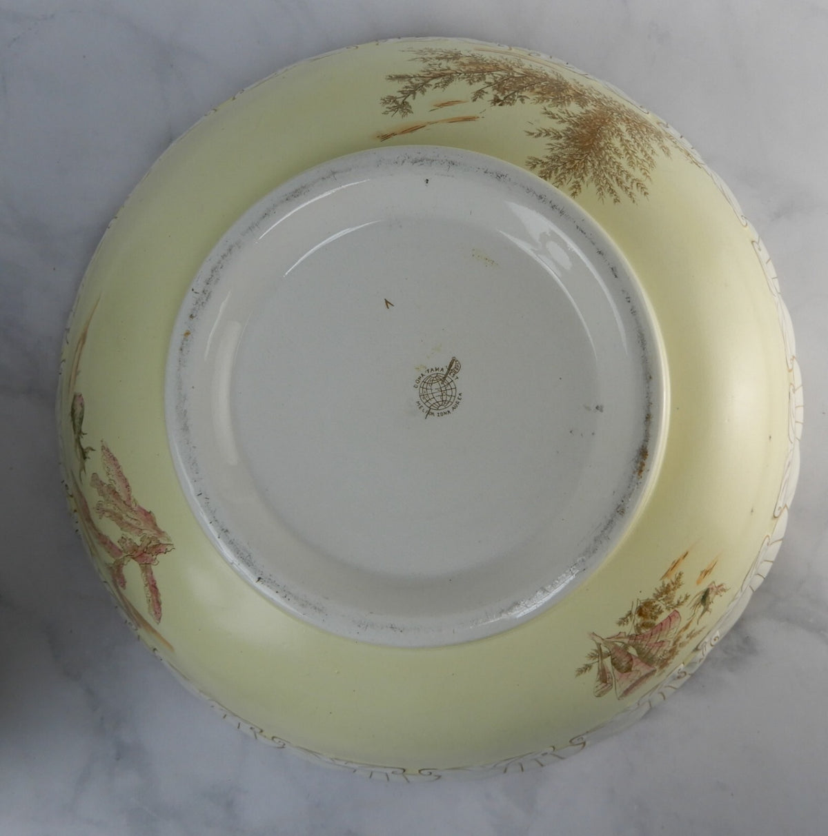 Antique Alba China Bona Fama Melior Ironstone Pottery Wash Bowl and Pitcher Set